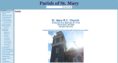 Desktop Screenshot of parishofstmary.org