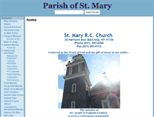 Tablet Screenshot of parishofstmary.org